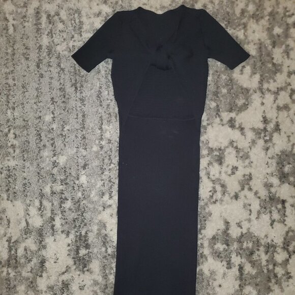 Olivaceous Black Cocktail Dress, keyhole - Picture 1 of 7